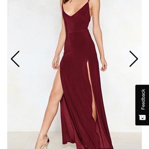 Super sexy maroon stretchy dress!